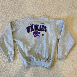 Kansas State Athletic Gray Wildcats Mockneck Sweatshirt Woman’s M